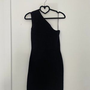 Saint Laurent Black Asymmetrical Dress - image 1